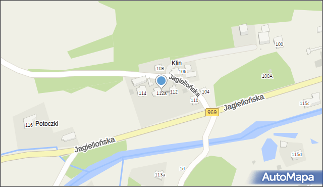 Krościenko nad Dunajcem, Jagiellońska, 112a, mapa Krościenko nad Dunajcem