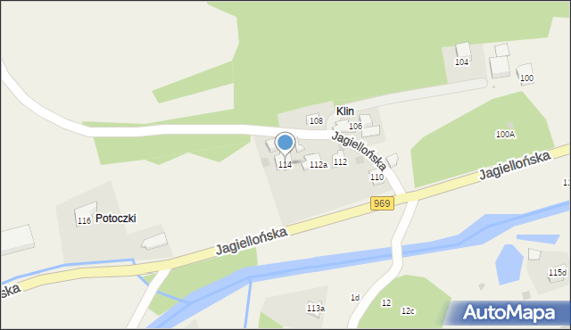 Krościenko nad Dunajcem, Jagiellońska, 114, mapa Krościenko nad Dunajcem