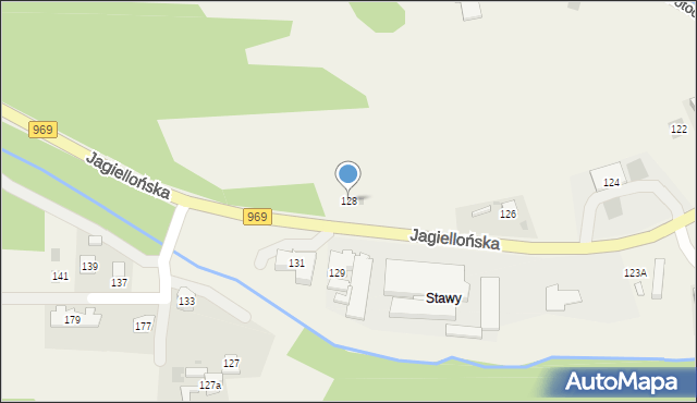 Krościenko nad Dunajcem, Jagiellońska, 128, mapa Krościenko nad Dunajcem