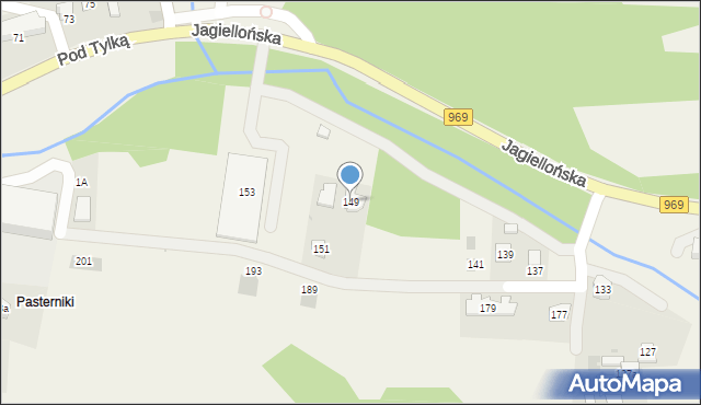 Krościenko nad Dunajcem, Jagiellońska, 149, mapa Krościenko nad Dunajcem