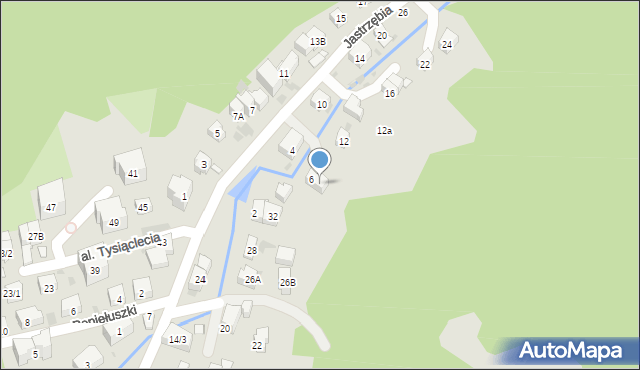 Krynica-Zdrój, Jastrzębia, 2, mapa Krynica-Zdrój