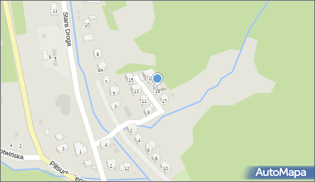 Krynica-Zdrój, Jaworowa, 19, mapa Krynica-Zdrój