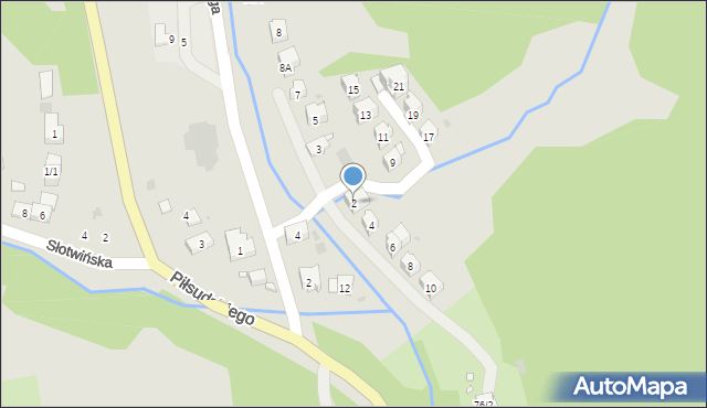 Krynica-Zdrój, Jaworowa, 2, mapa Krynica-Zdrój