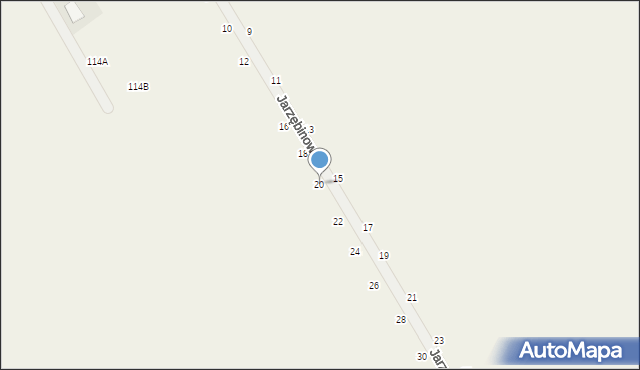 Krzyszkowo, Jarzębinowa, 20, mapa Krzyszkowo