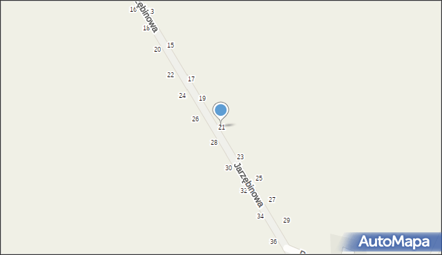 Krzyszkowo, Jarzębinowa, 21, mapa Krzyszkowo