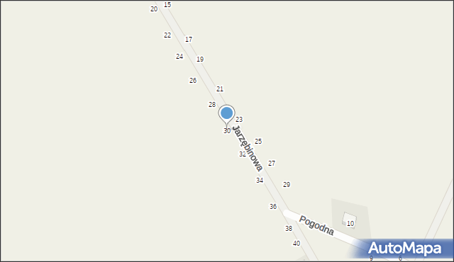 Krzyszkowo, Jarzębinowa, 30, mapa Krzyszkowo