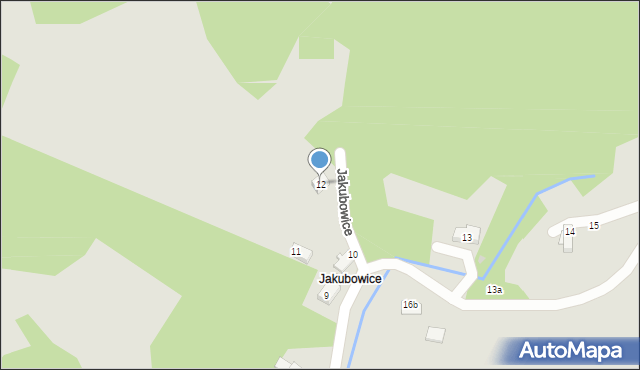 Kudowa-Zdrój, Jakubowice, 12, mapa Kudowa-Zdrój