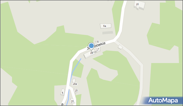 Kudowa-Zdrój, Jakubowice, 18, mapa Kudowa-Zdrój