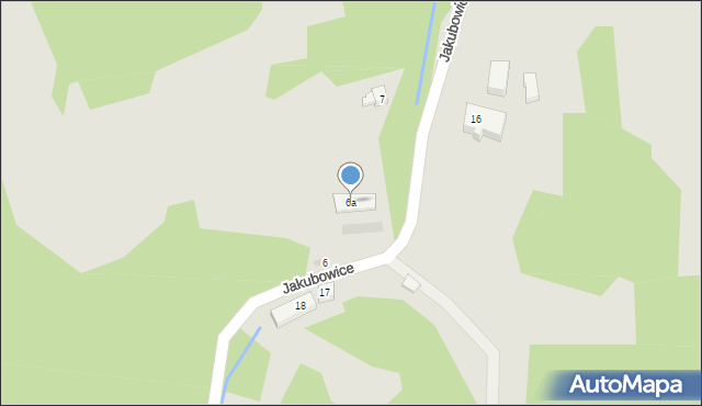 Kudowa-Zdrój, Jakubowice, 6a, mapa Kudowa-Zdrój