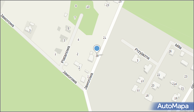 Kuźniki, Jaworowa, 19, mapa Kuźniki