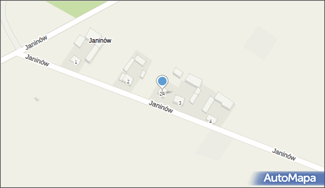 Łaznówek, Janinów, 2A, mapa Łaznówek