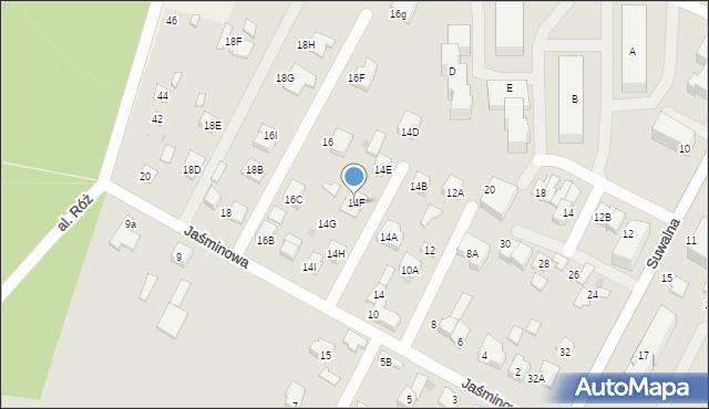 Legionowo, Jaśminowa, 14F, mapa Legionowo