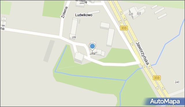 Legnica, Jaworzyńska, 199a, mapa Legnicy