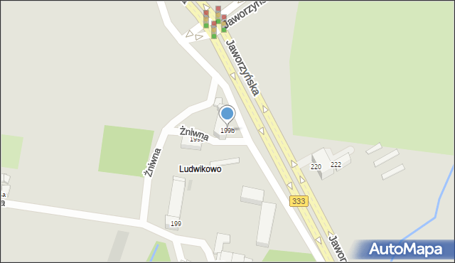 Legnica, Jaworzyńska, 199b, mapa Legnicy