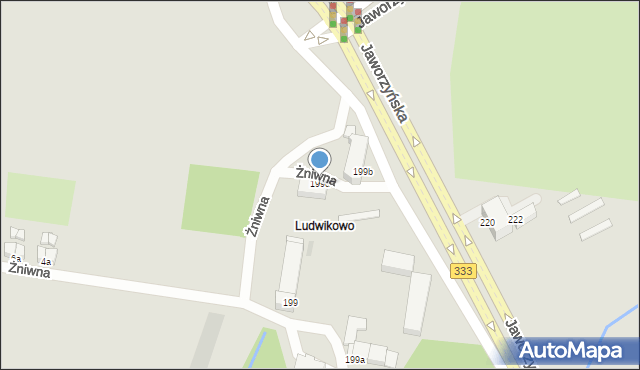 Legnica, Jaworzyńska, 199d, mapa Legnicy