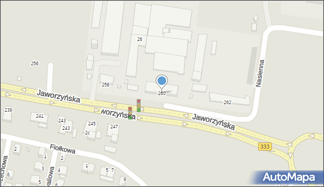 Legnica, Jaworzyńska, 260, mapa Legnicy