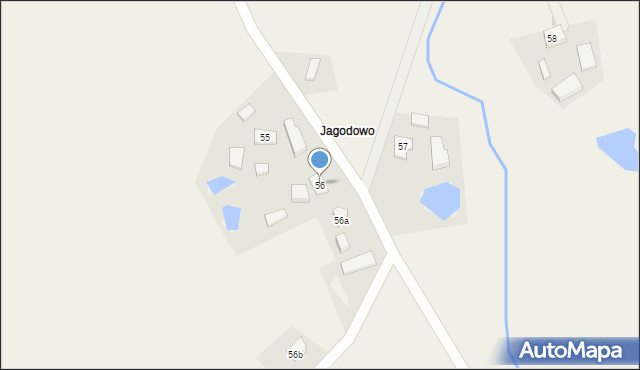 Leszczynki, Jagodowo, 56, mapa Leszczynki