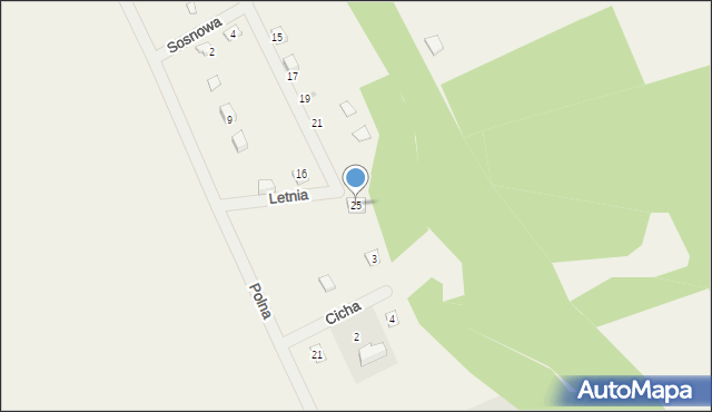 Lewinko, Jałowcowa, 25, mapa Lewinko