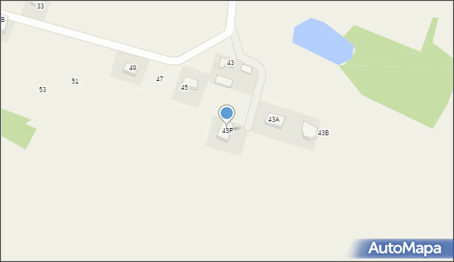 Leźno, Jagodowe Wzgórze, 43F, mapa Leźno