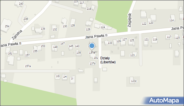 Libertów, Jana Pawła II, 137a, mapa Libertów