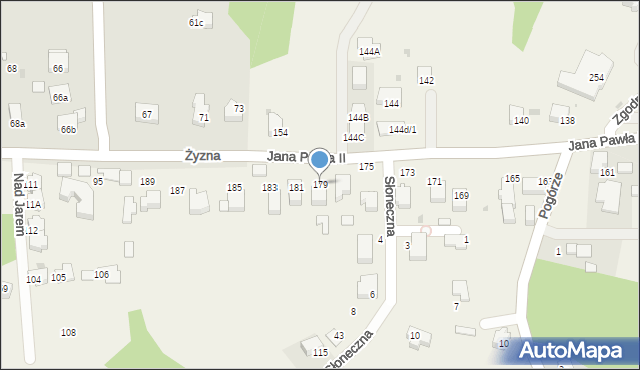 Libertów, Jana Pawła II, 179, mapa Libertów