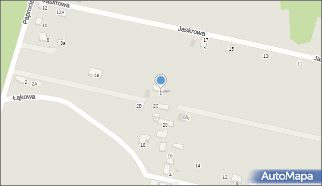 Libiąż, Jaskrowa, 1, mapa Libiąż