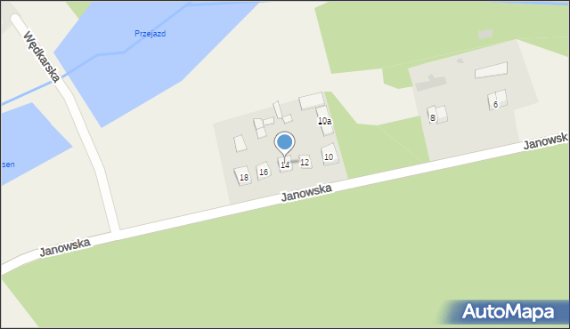 Lipa, Janowska, 14, mapa Lipa