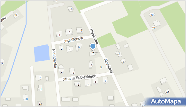 Lipinki Szlacheckie, Jagiellonów, 7, mapa Lipinki Szlacheckie