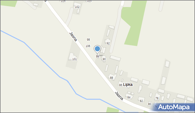 Lipka, Jasna, 94, mapa Lipka