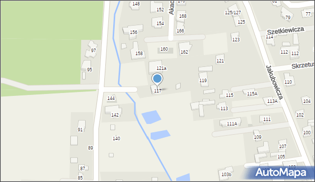 Lipków, Jakubowicza Józefa Paschalisa, 117, mapa Lipków