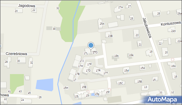 Lipków, Jakubowicza Józefa Paschalisa, 17N, mapa Lipków