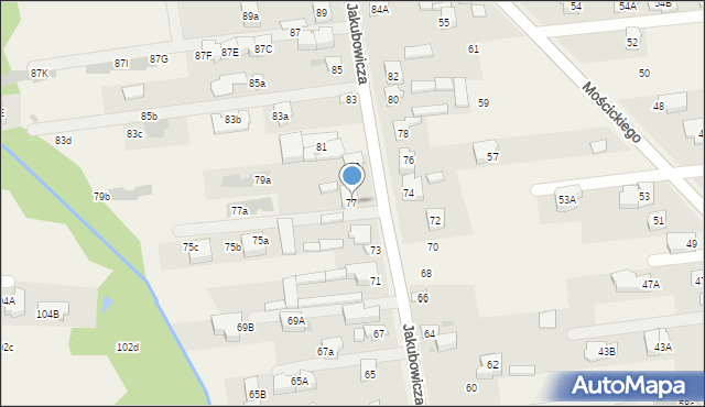 Lipków, Jakubowicza Józefa Paschalisa, 77, mapa Lipków