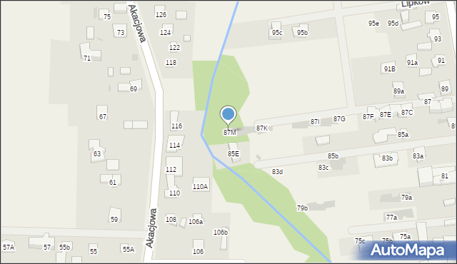 Lipków, Jakubowicza Józefa Paschalisa, 87M, mapa Lipków