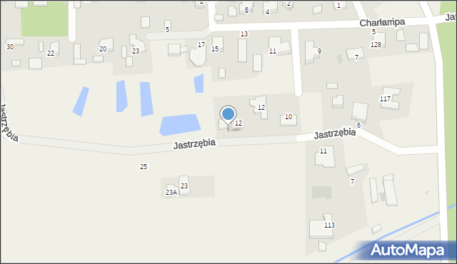 Lipków, Jastrzębia, 14, mapa Lipków