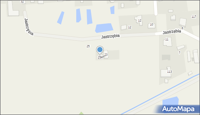 Lipków, Jastrzębia, 23A, mapa Lipków