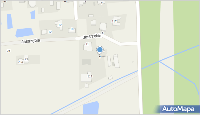 Lipków, Jastrzębia, 7, mapa Lipków