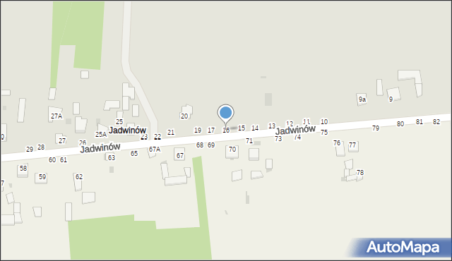 Lipsko, Jadwinów, 16, mapa Lipsko