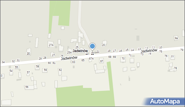 Lipsko, Jadwinów, 22, mapa Lipsko