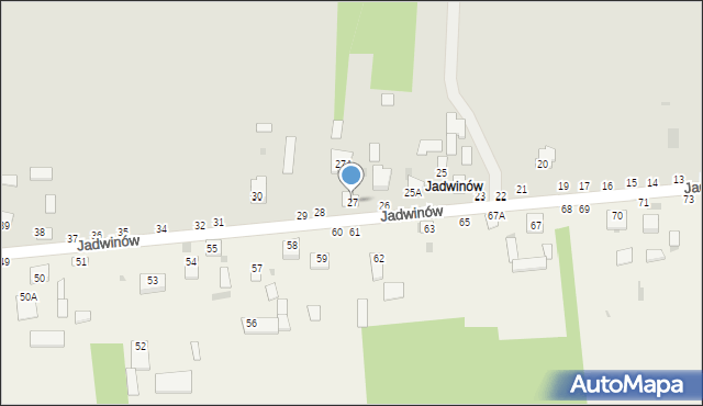 Lipsko, Jadwinów, 27, mapa Lipsko