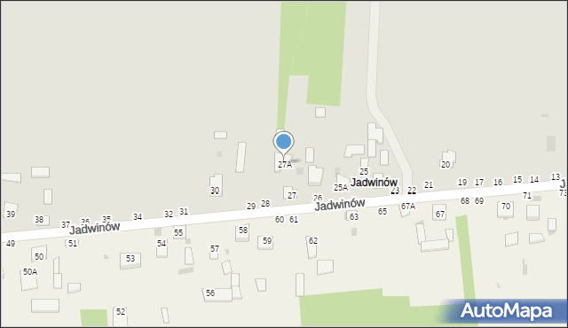Lipsko, Jadwinów, 27A, mapa Lipsko