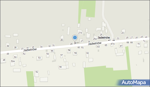 Lipsko, Jadwinów, 28, mapa Lipsko