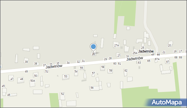 Lipsko, Jadwinów, 30, mapa Lipsko