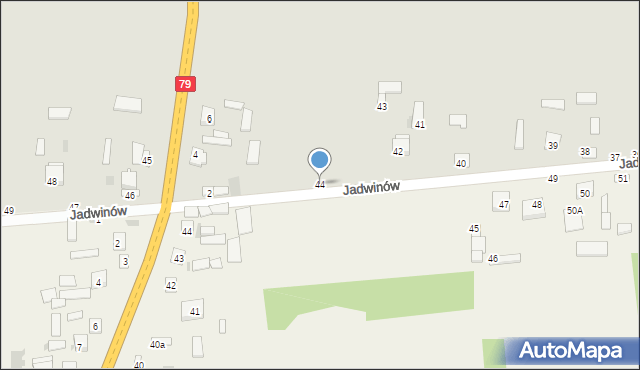 Lipsko, Jadwinów, 44, mapa Lipsko