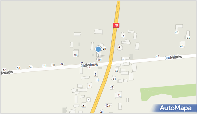 Lipsko, Jadwinów, 46A, mapa Lipsko