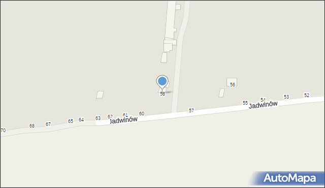 Lipsko, Jadwinów, 58, mapa Lipsko