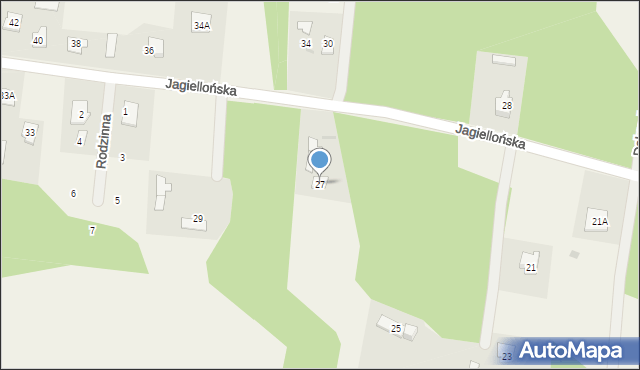 Liszyno, Jagiellońska, 27, mapa Liszyno