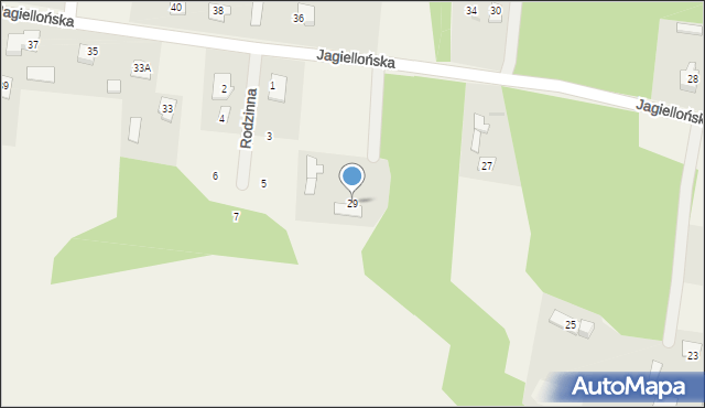 Liszyno, Jagiellońska, 29, mapa Liszyno