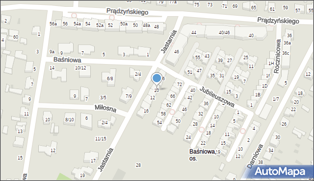 Łódź, Jastarnia, 10, mapa Łodzi