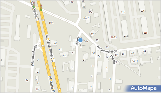 Łódź, Janiny, 2, mapa Łodzi