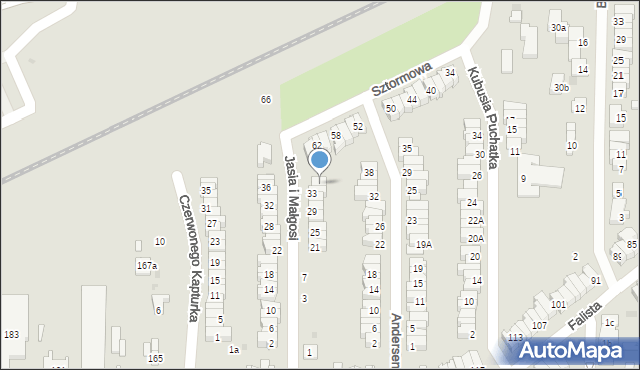 Łódź, Jasia i Małgosi, 35, mapa Łodzi